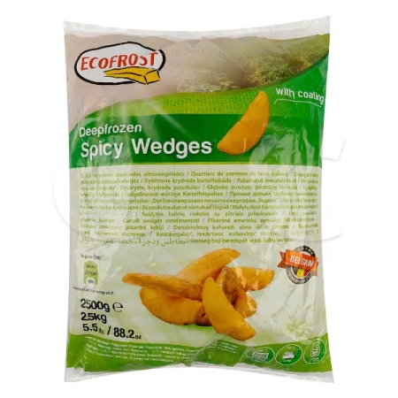 Картофельные дольки замороженные Ecofrost (упаковка 2,5 кг) Бельгия;